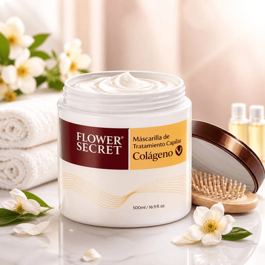Mascarilla Capilar de Colágeno Flower Secret – Pack x2 Unidades